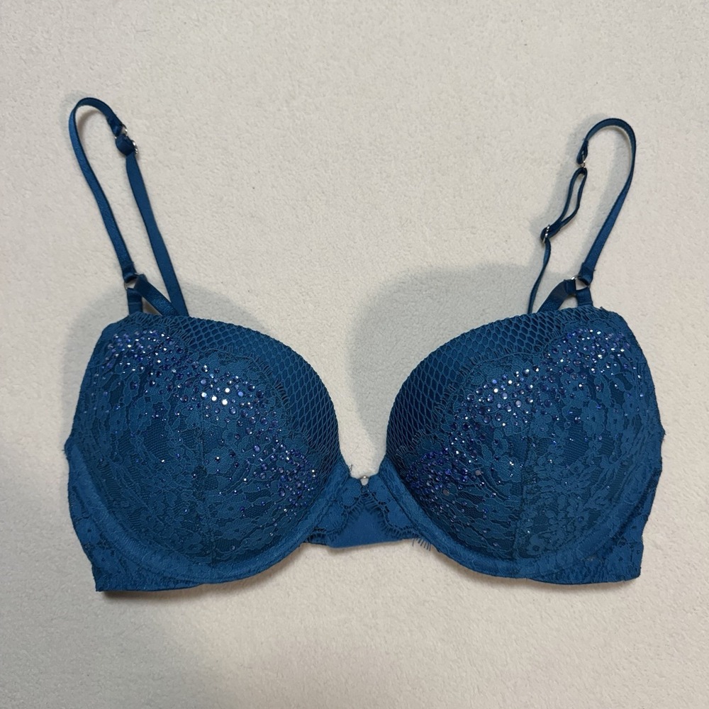 victoria secret verysexy push up bra 36c with rhinstones